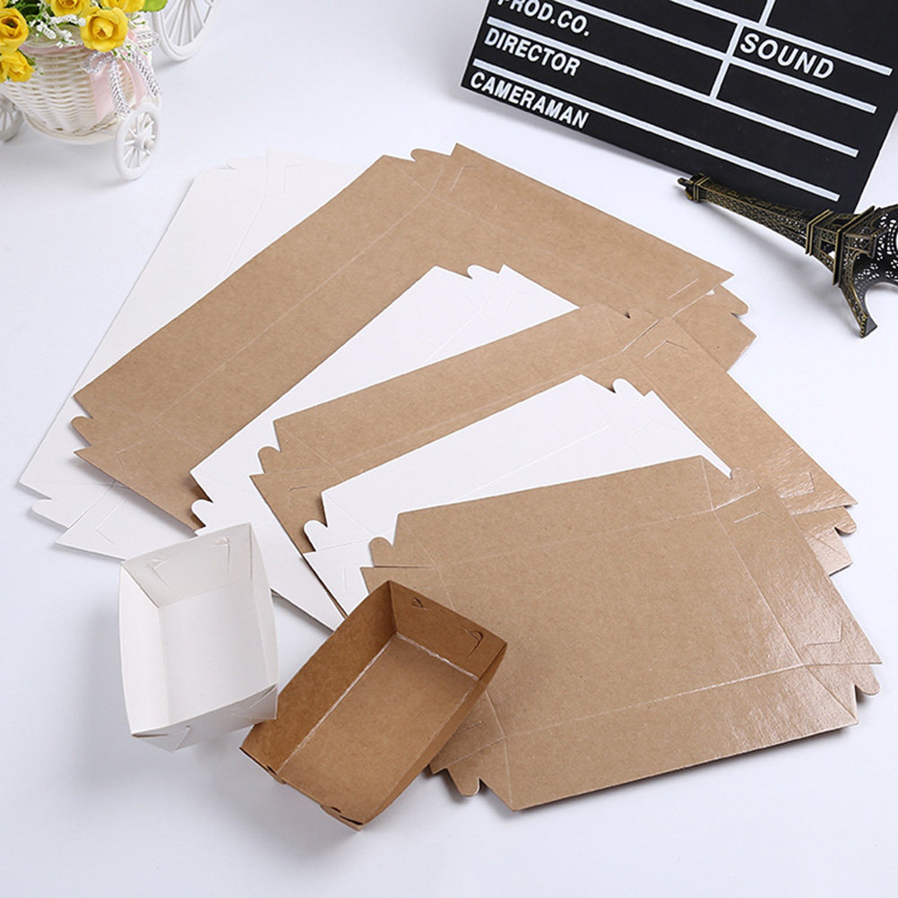 Food Packed Snacks - 30 boîtes d'emballage jetables en papier