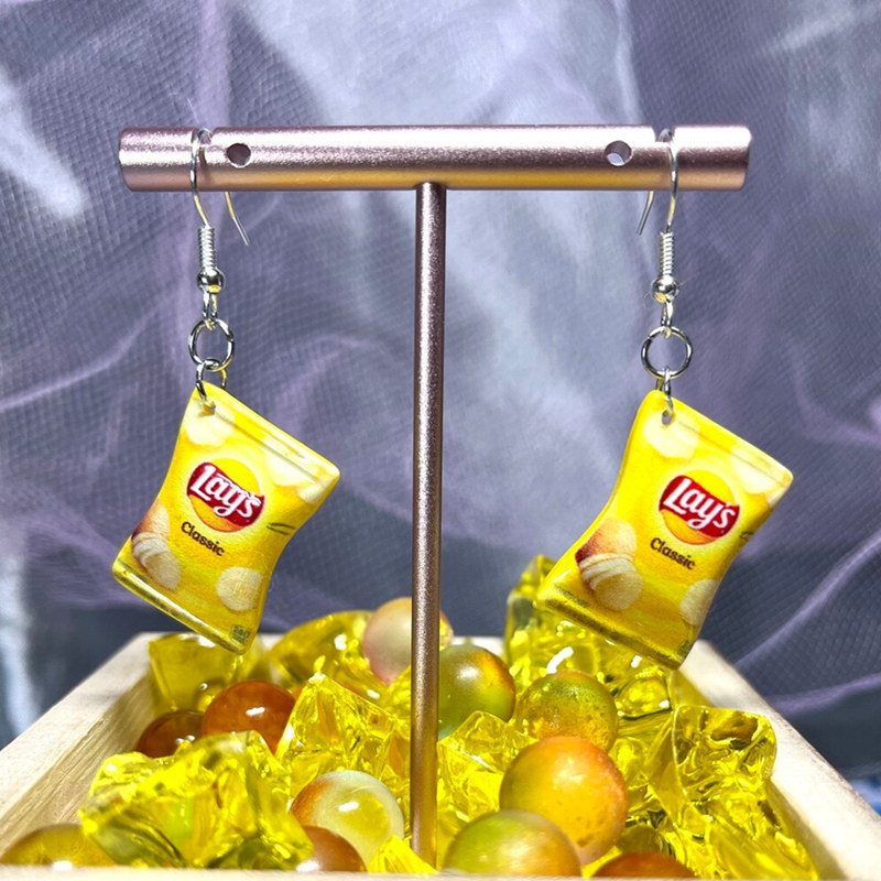 Junk Food Snacks - Boucles d'oreilles amusantes pour femmes, bonbons,