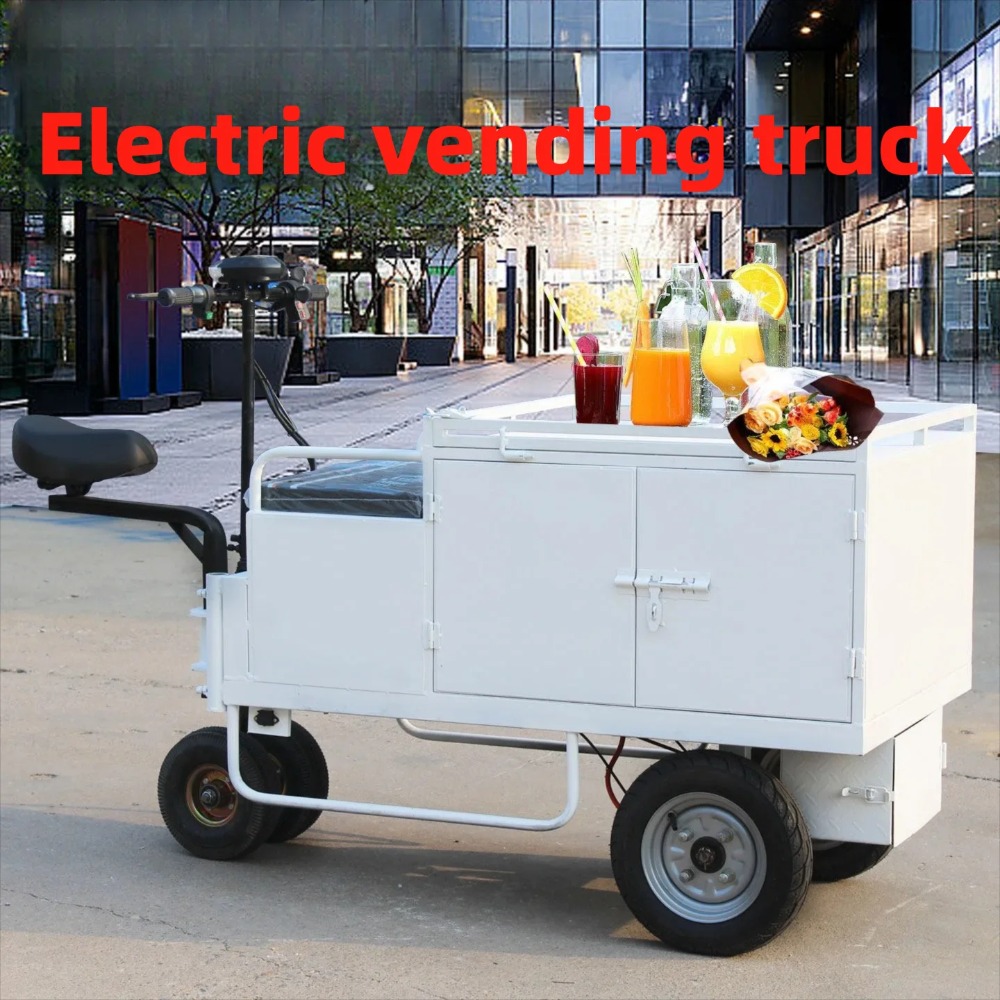 Snacks Food Stall - Chariot électrique multifonctionnel à 3 roues