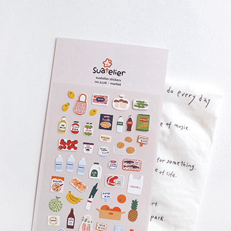 Junk Food Snacks - Suatelier N°1126 Autocollant « Marché »
