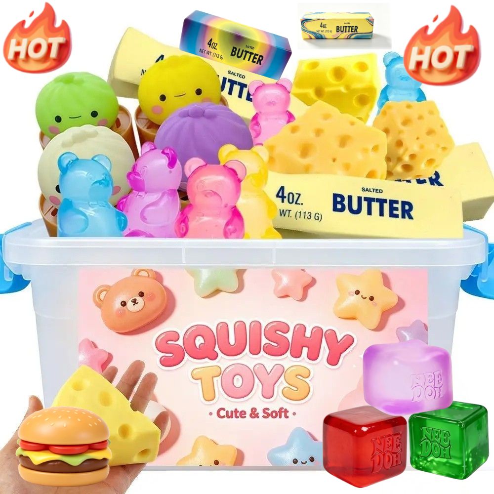 Food And Snacks - Squishy multi-textures à remontée lente, assortiment