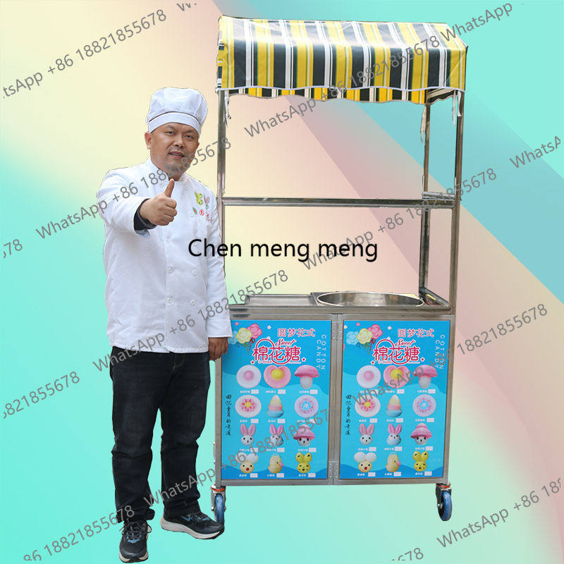 Snacks Food Stall - Chariot de vente ambulante pliable en