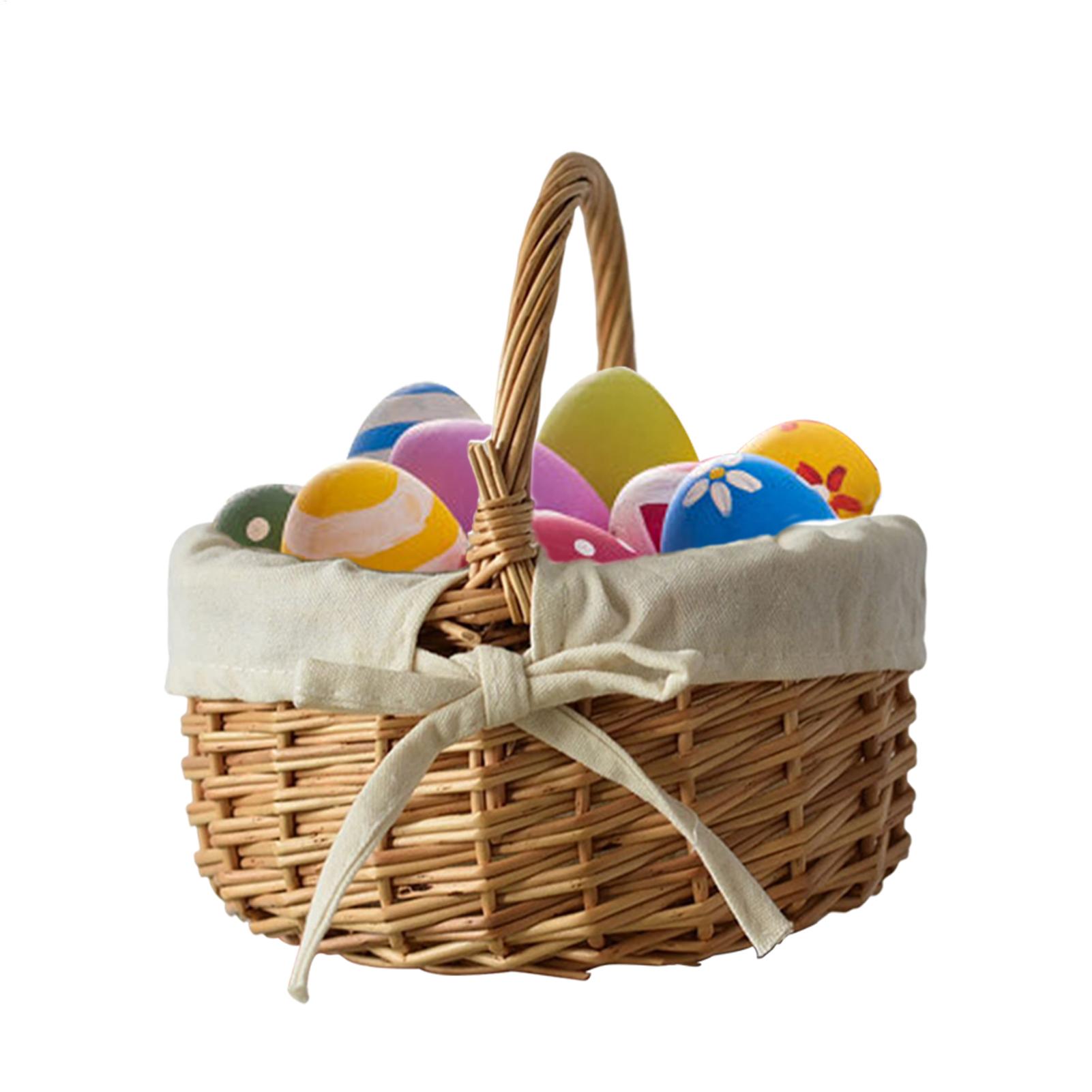 Food Snacks With Fiber - Panier en osier tressé portable avec