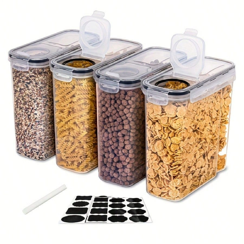 Food Packed Snacks - Lot de 4 contenants hermétiques pour