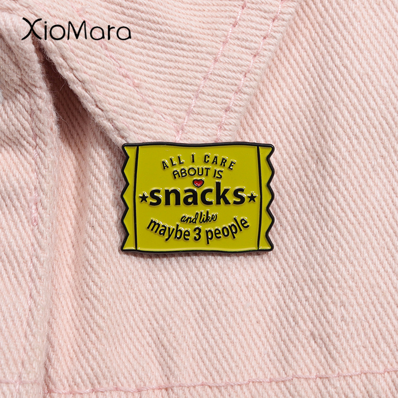 Junk Food Snacks - Broche en émail pour les amateurs