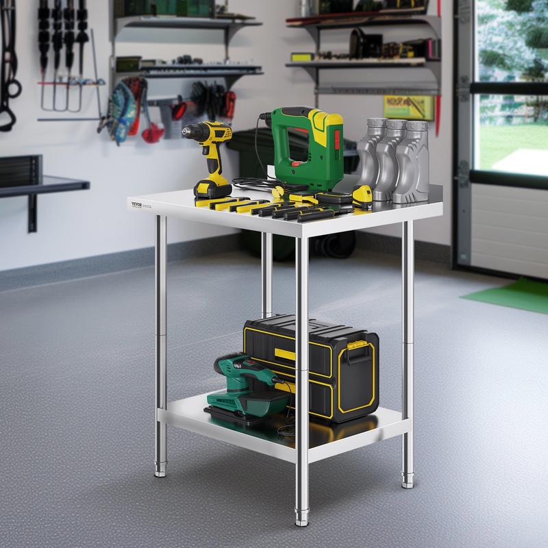 Foods X - Table de travail en acier inoxydable