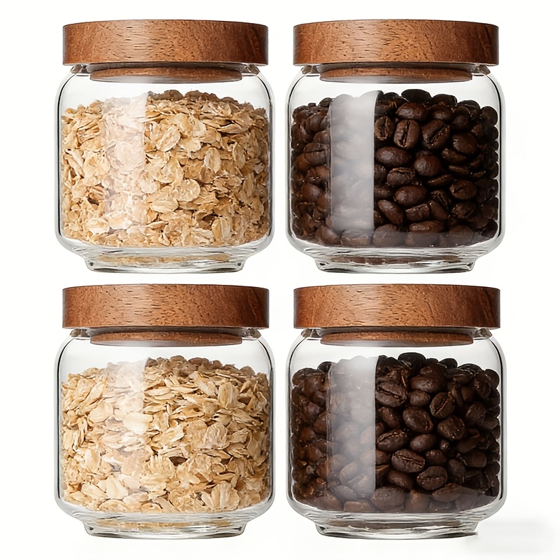 Food Packed Snacks - Lot de 4 bocaux en verre