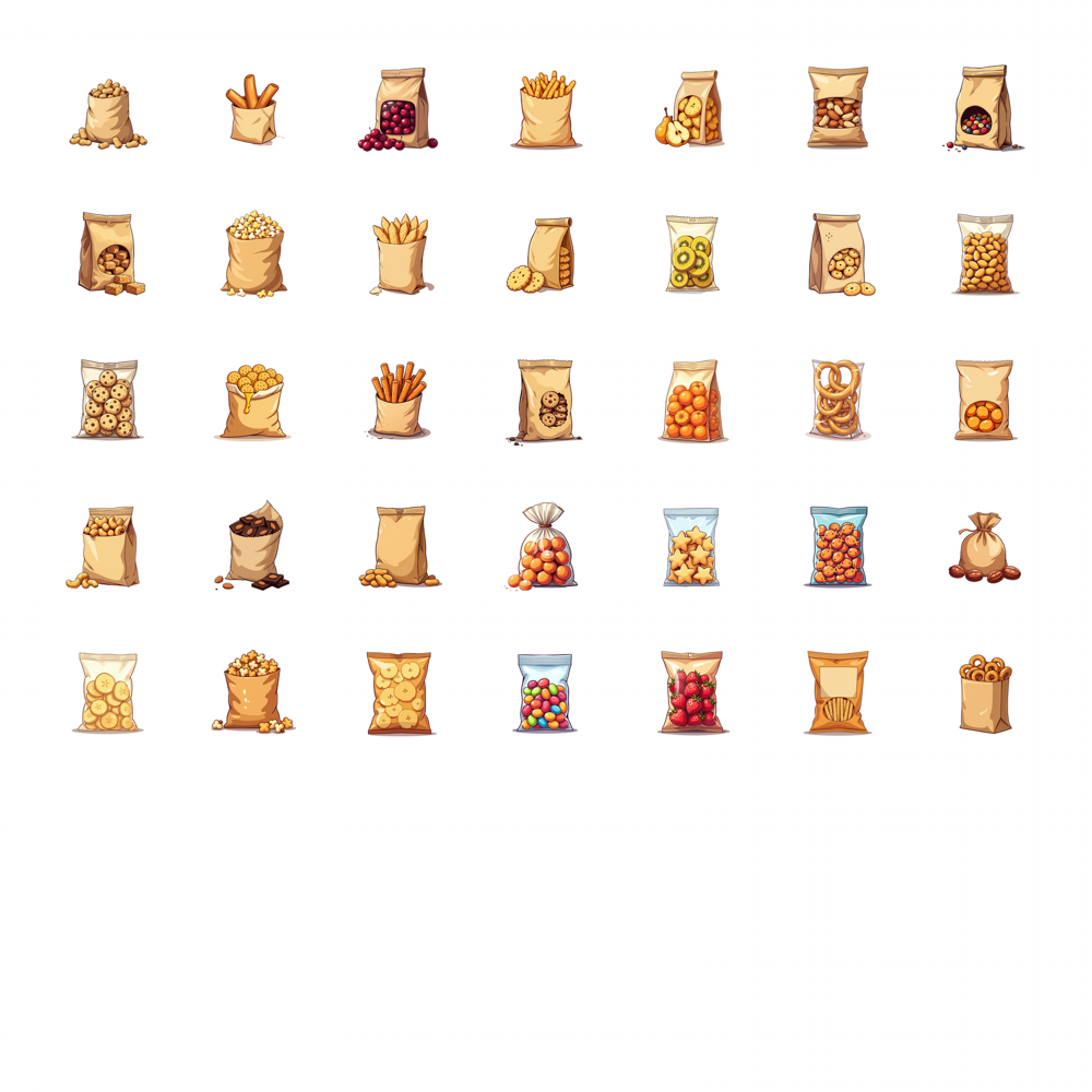 Autocollants de collation croq - Junk Food Snacks avis et prix