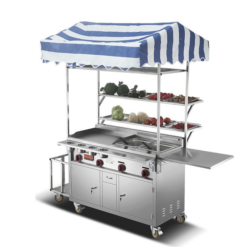 Chariots mobiles à gaz convert - Snacks Food Stall avis et prix