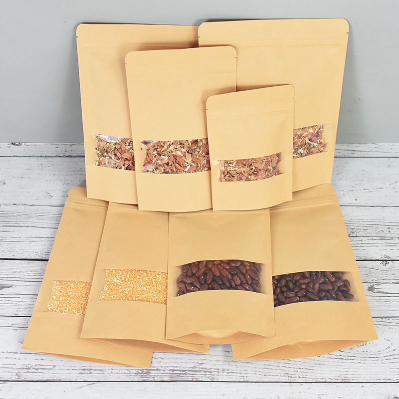 Sacs en papier Kraft à fermetu - Food Snacks Candy avis et prix