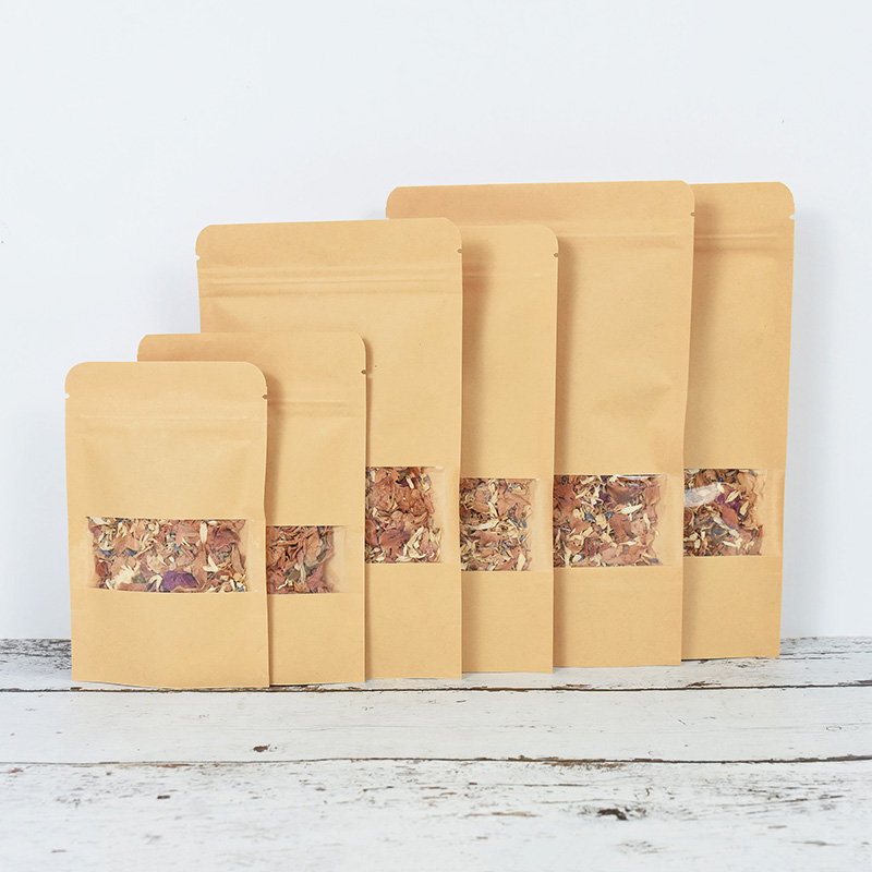 Sacs en papier Kraft à fermetu - Food Snacks Candy avis et prix