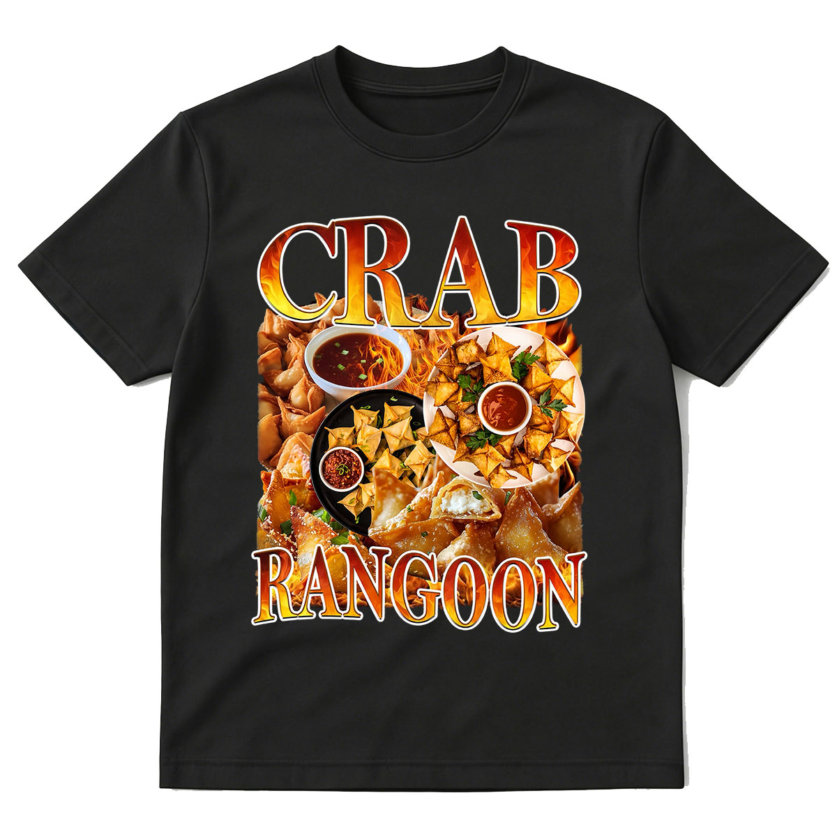 T-shirt vintage Crab Rangoon,  - Food Snacks With Fiber avis et prix