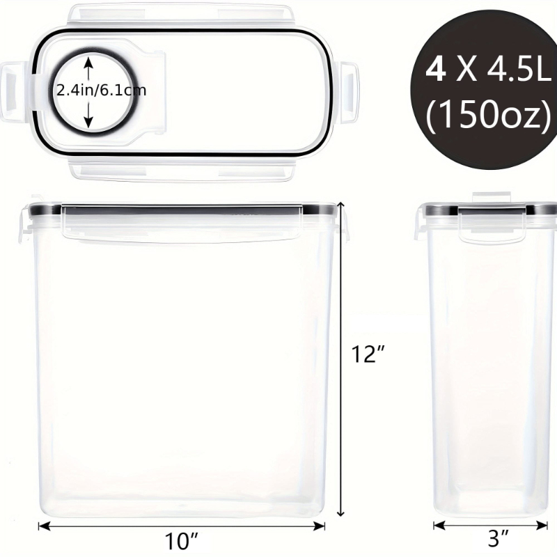 Lot de 4 contenants hermétique - Food Packed Snacks avis et prix