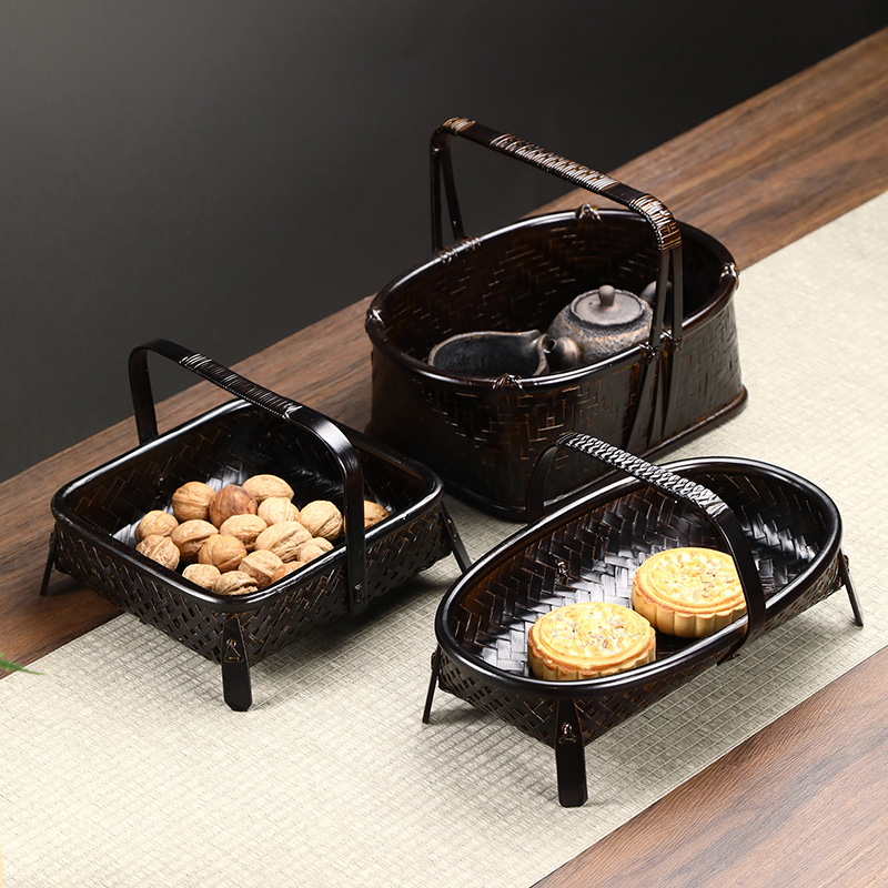 Panier de pique-nique en bambo - Food Snacks With Fiber avis et prix