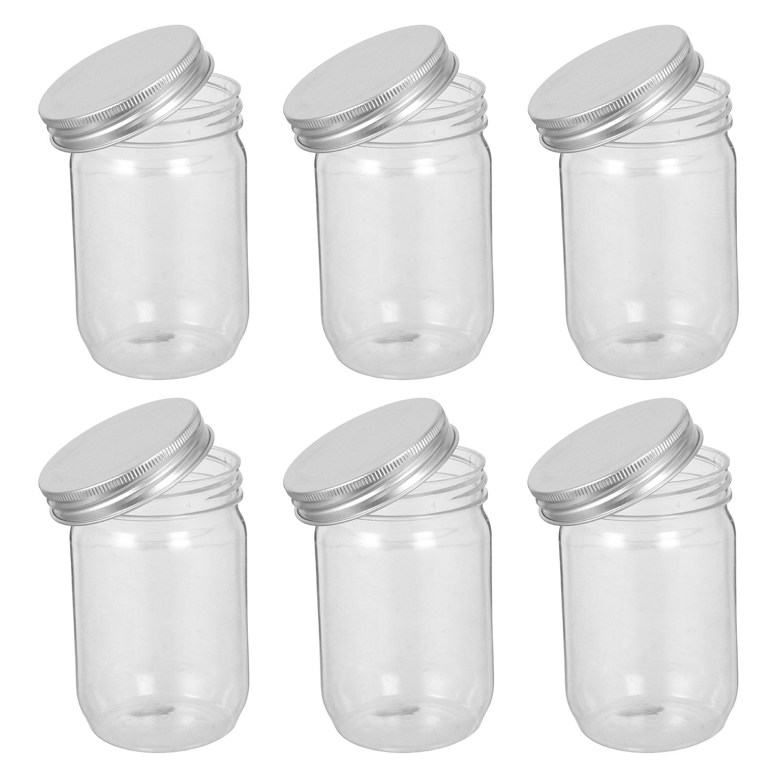 6 pots en plastique transparen - Food Snacks Candy avis et prix