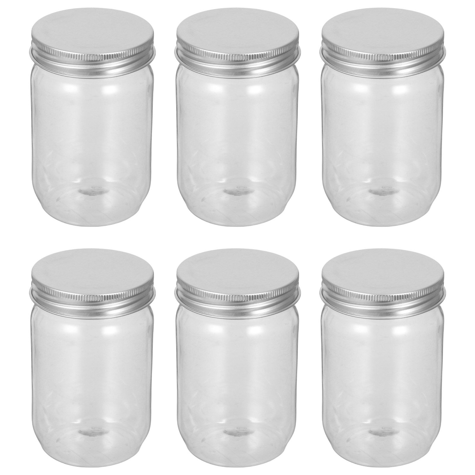 6 pots en plastique transparen - Food Snacks Candy avis et prix