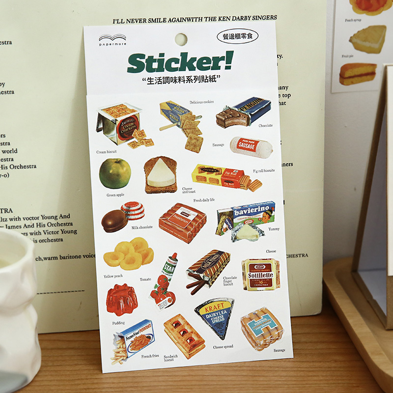 Autocollants mignons sur le th - Junk Food Snacks avis et prix
