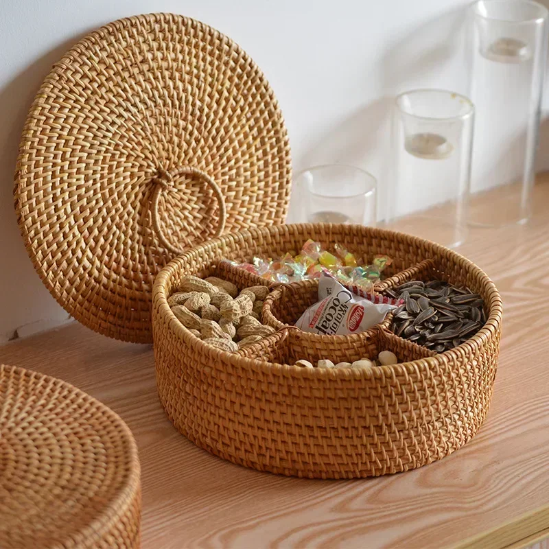 Boîte en rotin naturel, panier - Food Snacks With Fiber avis et prix