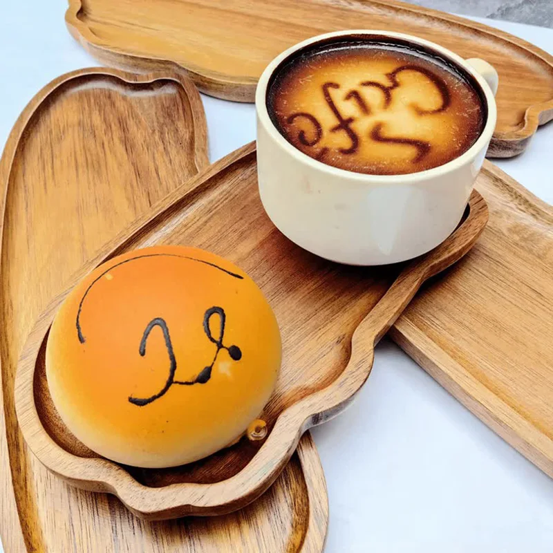 Plateau à thé et café en bois  - Food Snacks Candy avis et prix